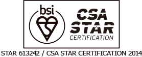 CSA STAR CERTIFICATION 2014〔STAR 613242〕